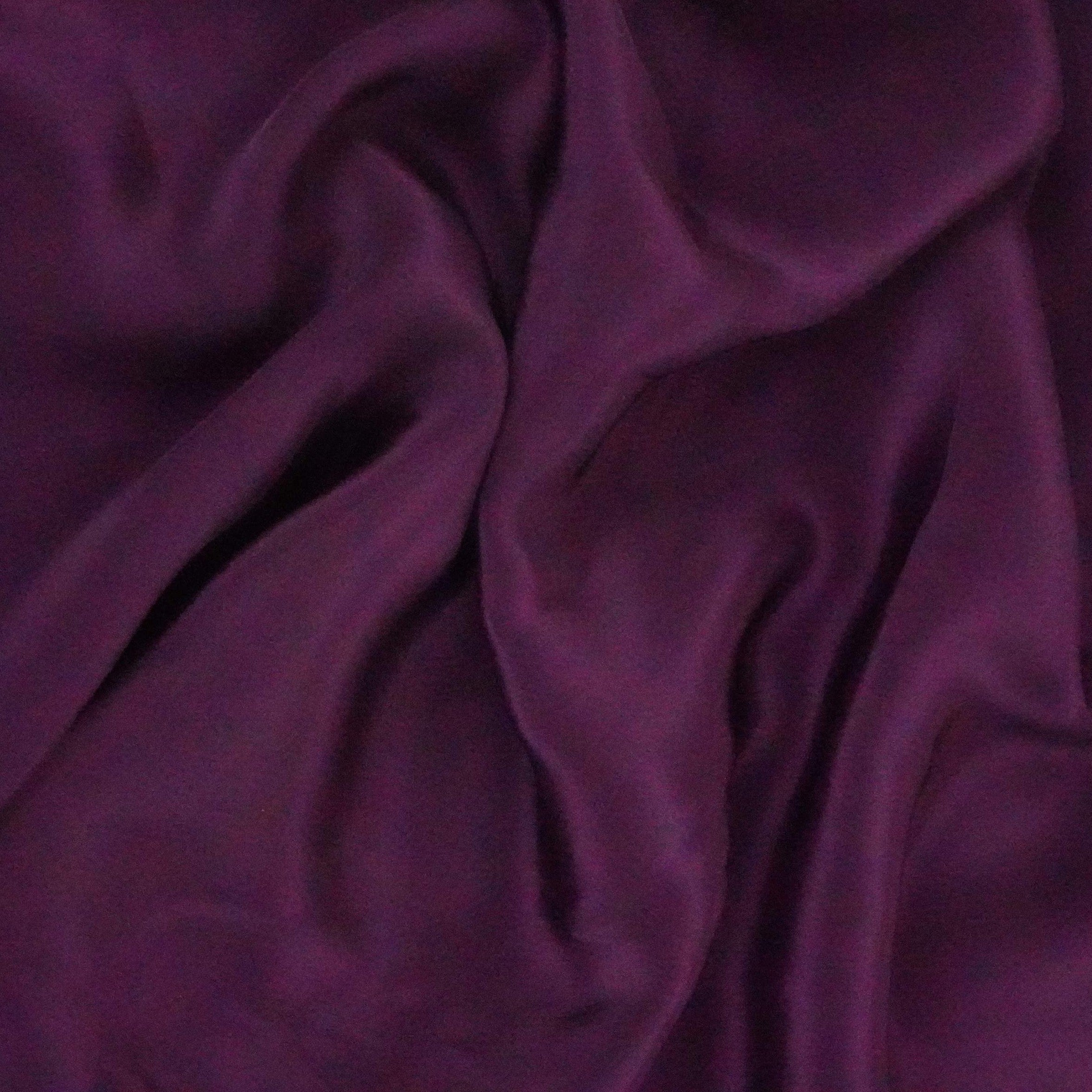 Dark Purple Solid Natural Crepe Fabric GT-19737 - TradeUNO