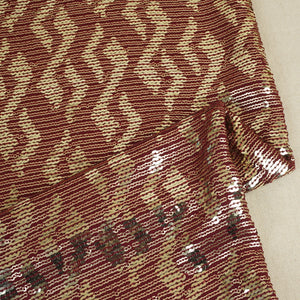 Maroon Sequins embroidery Georgette Fabric WI-29171 - TradeUNO