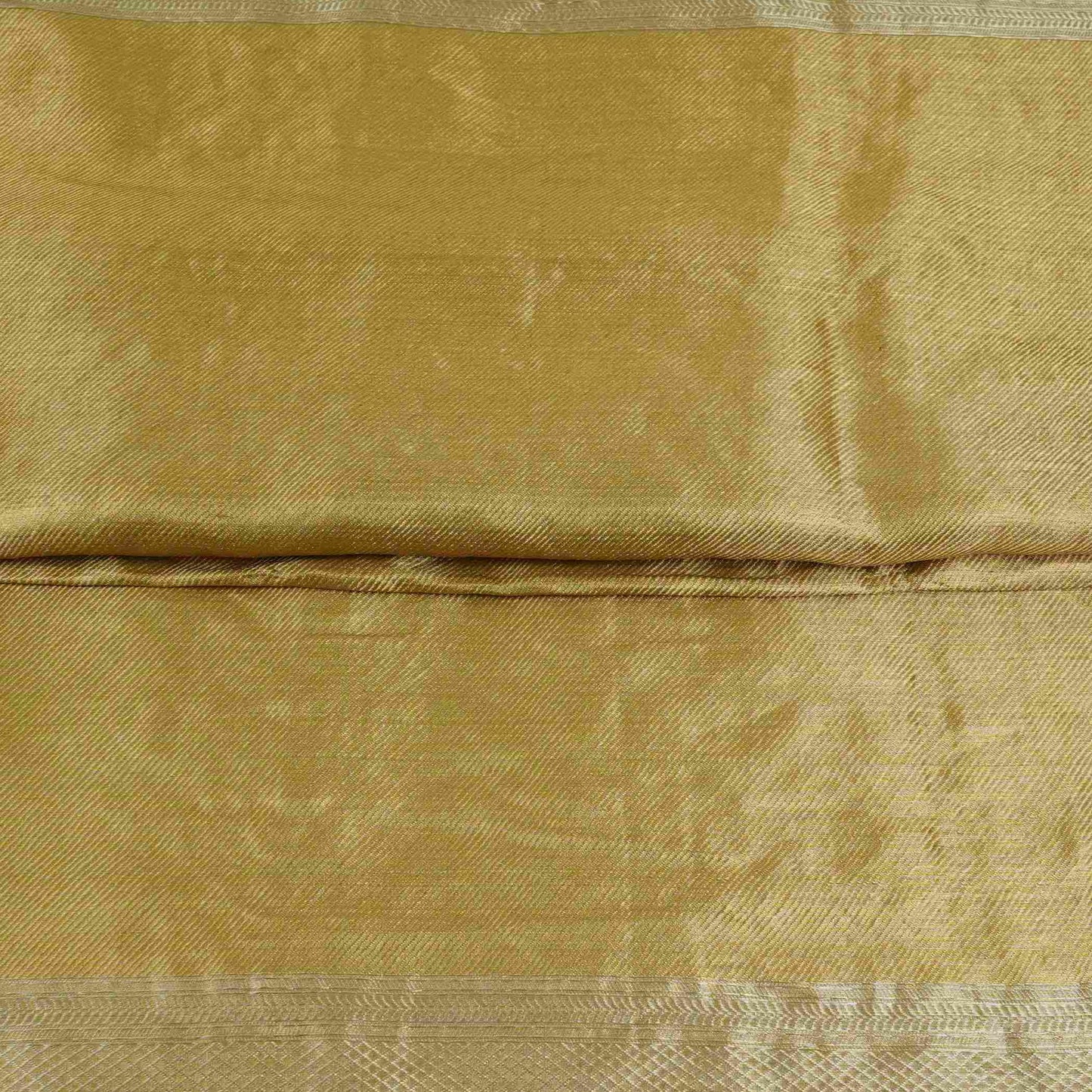 Golden & Silver Chevron Weave Tissue Fabric CW-32604