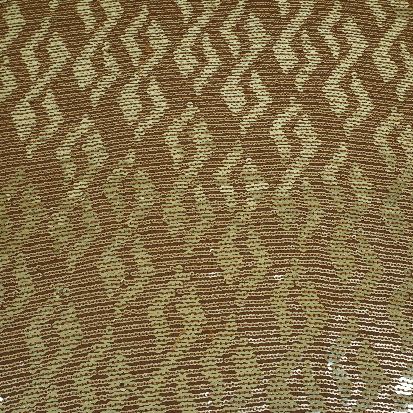Brown Sequins embroidery Georgette Fabric WI-29169