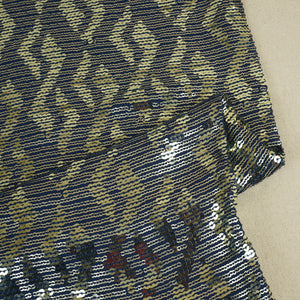 Blue Sequins embroidery Georgette Fabric WI-29173 - TradeUNO