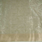Silver Floral Jaal Tissue Fabric CW-32599