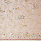 Pink Floral Zari Embroidery Tissue Organza Fabric AF-28990