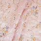 Pink Floral Zari Embroidery Tissue Organza Fabric AF-28990