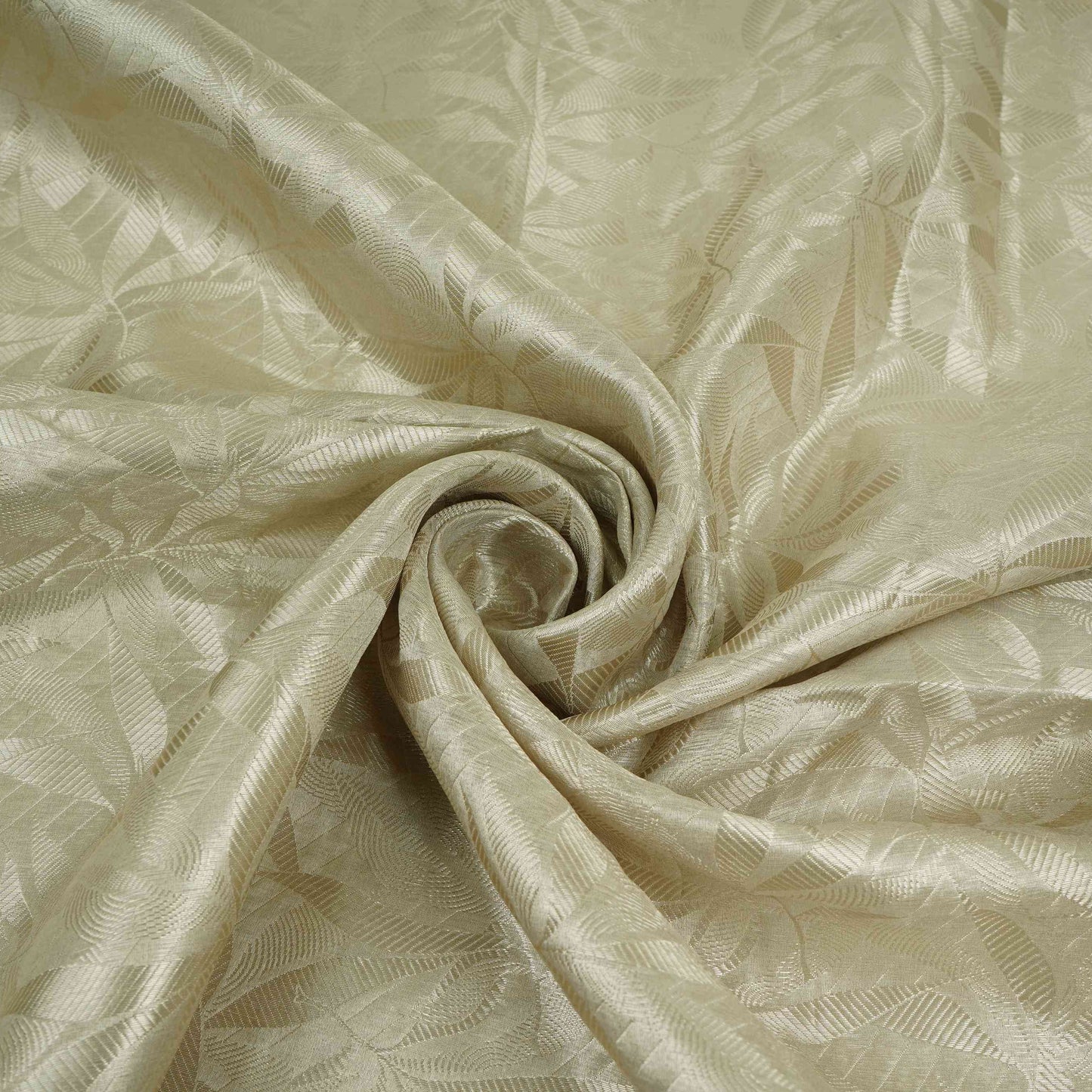 Silver Floral Jaal Tissue Fabric CW-32599