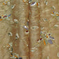 Peach Floral Zari Embroidery Tissue Organza Fabric AF-28991
