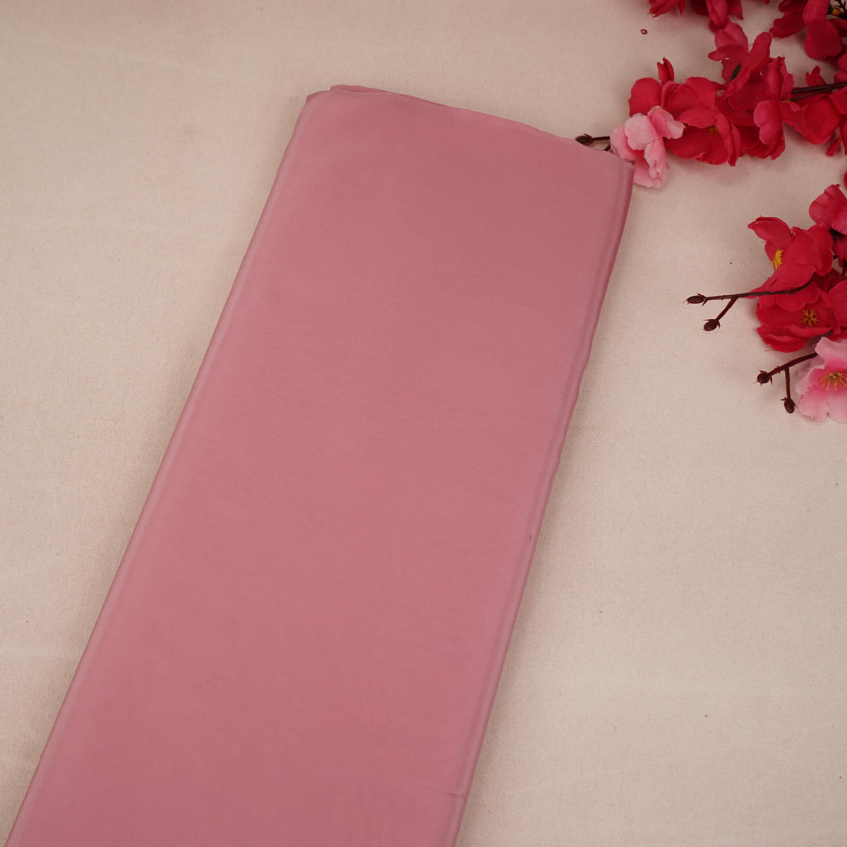 Blush Pink Solid Natural Crepe Fabric SSM-35574