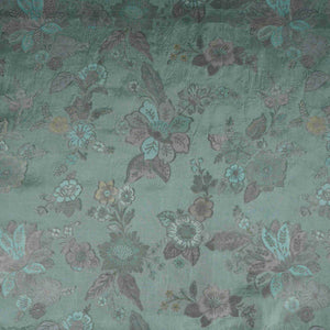 Sage Green Meenakari Dola Jacquard Fabric SGS-30716 - TradeUNO