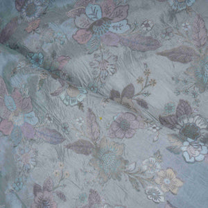 Sage Green Meenakari Dola Jacquard Fabric SGS-30716 - TradeUNO