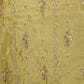 Mustard Floral Cutdana embroidery Tissue Fabric WI-29024