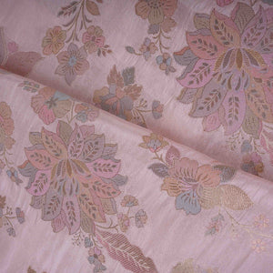 Cream Floral Jaal Dola Jacquard Fabric SGS-30709 - TradeUNO