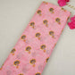 Pink Floral Print Mul Chanderi Fabric VF-30609