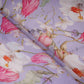 Lavender Floral Print Organza Fabric MT-30679
