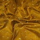 Yellow Buti With Zari Border Raw Silk Fabric CW-32536