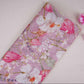 Pink Floral Print Organza Fabric MT-30681