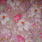Pink Floral Print Organza Fabric MT-30681
