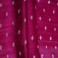 Pink Buti With Zari Border Raw Silk Fabric CW-32532