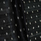 Black Buti With Zari Border Raw Silk Fabric CW-32531