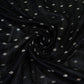 Black Buti With Zari Border Raw Silk Fabric CW-32531