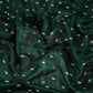Green Buti With Zari Border Raw Silk Fabric CW-32534