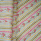 Light Blue & Green Floral Stripes Print Mul Chanderi Fabric GTS-30507