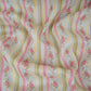 Light Blue & Green Floral Stripes Print Mul Chanderi Fabric GTS-30507