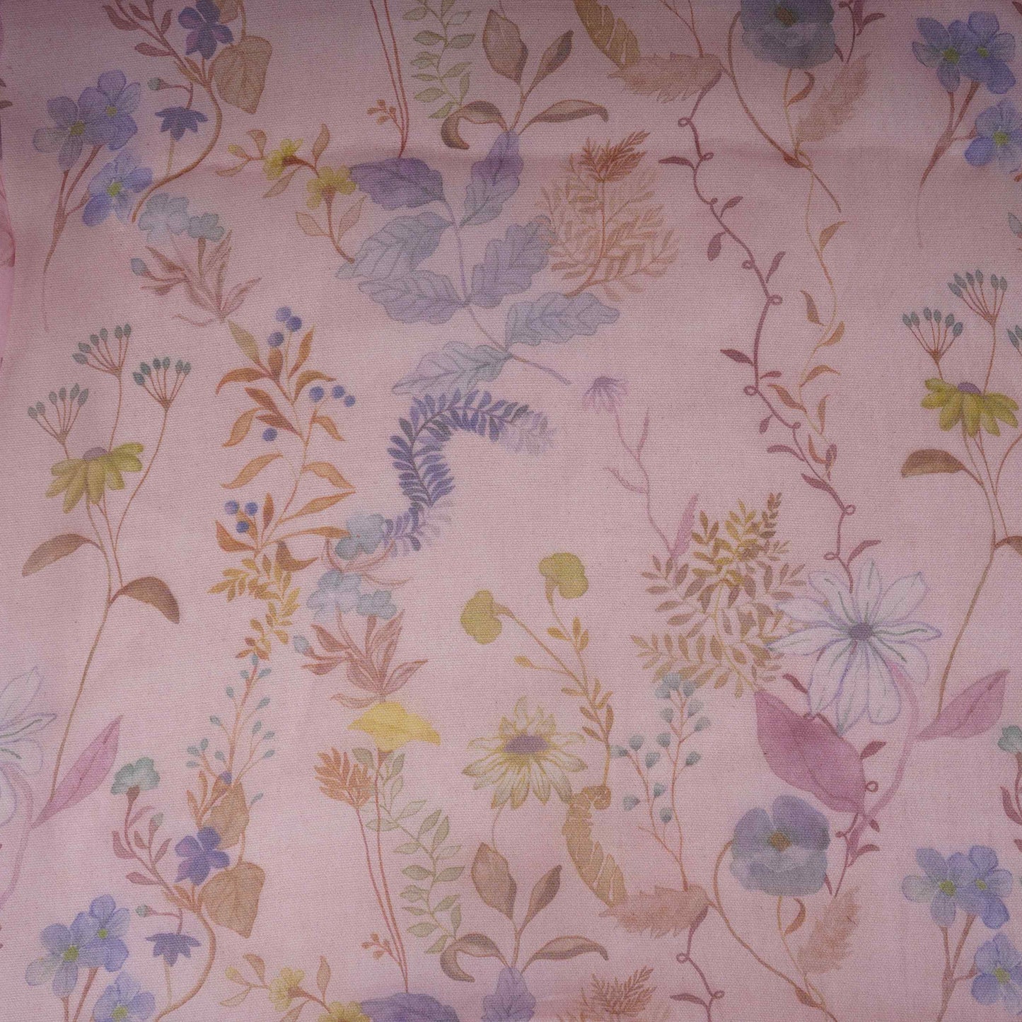 Lavender floral print 22gm Pure Silk Organza Fabric GTS-31140
