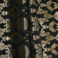 Black Floral Jaal Raw Silk Fabric CW-32523