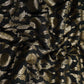 Black Floral Jaal Raw Silk Fabric CW-32523