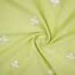 Light Green Floral Embroidery South Cotton Fabric ZA-30594