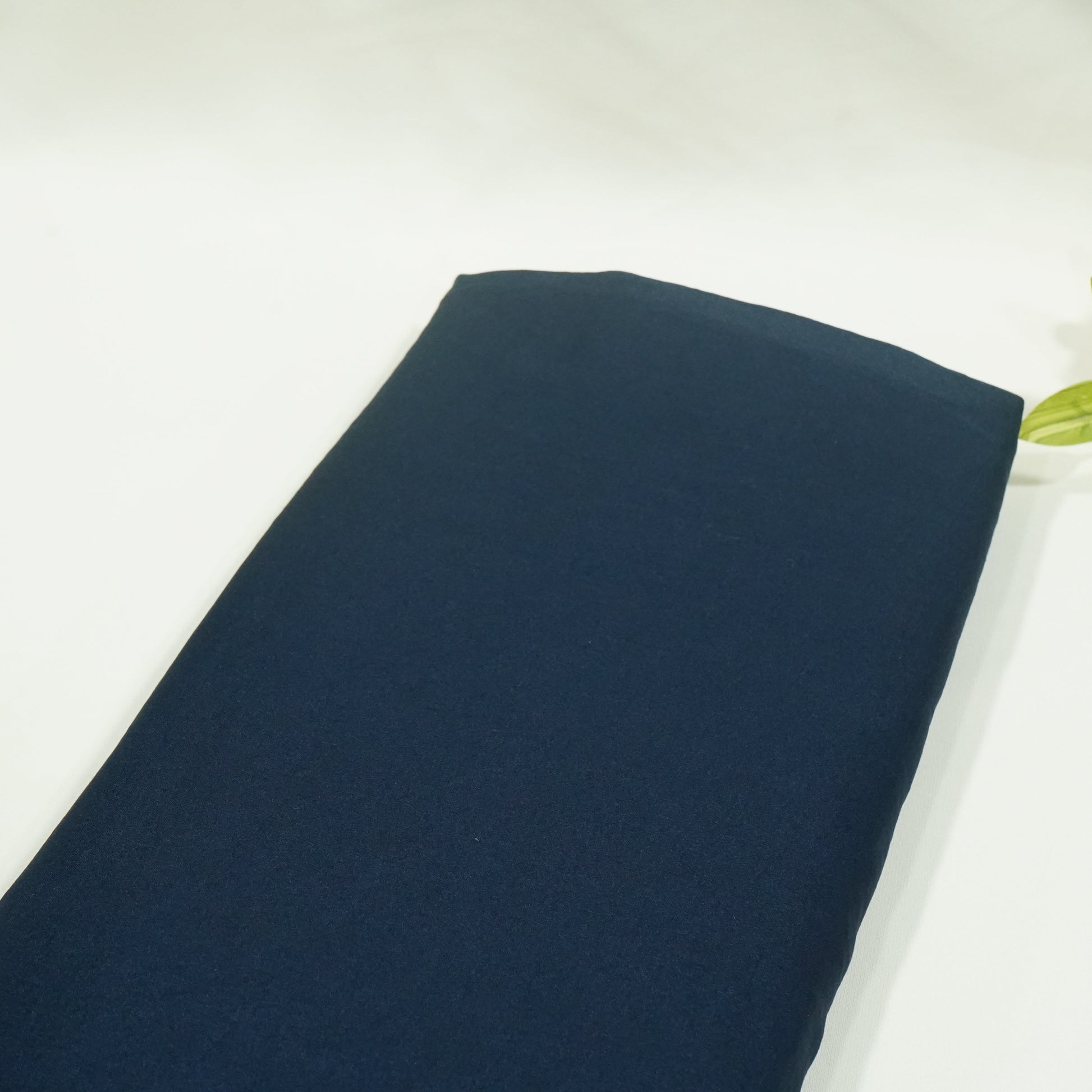 Dark Blue Solid Bemberg Silk Fabric KC-15487