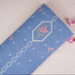 Sky Blue Floral Embroidery Denim Schiffli Fabric AF-30931