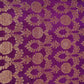 Purple Floral Jaal Raw Silk Fabric CW-32519