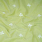 Green Floral Embroidery South Cotton Fabric ZA-30593