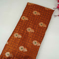 Brown Floral Buta Meena Zari Brocade Fabric HMS-35018
