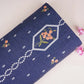 Denim Blue Floral Embroidery Denim Schiffli Fabric AF-30933