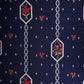 Navy Blue Floral Embroidery Denim Schiffli Fabric AF-30932