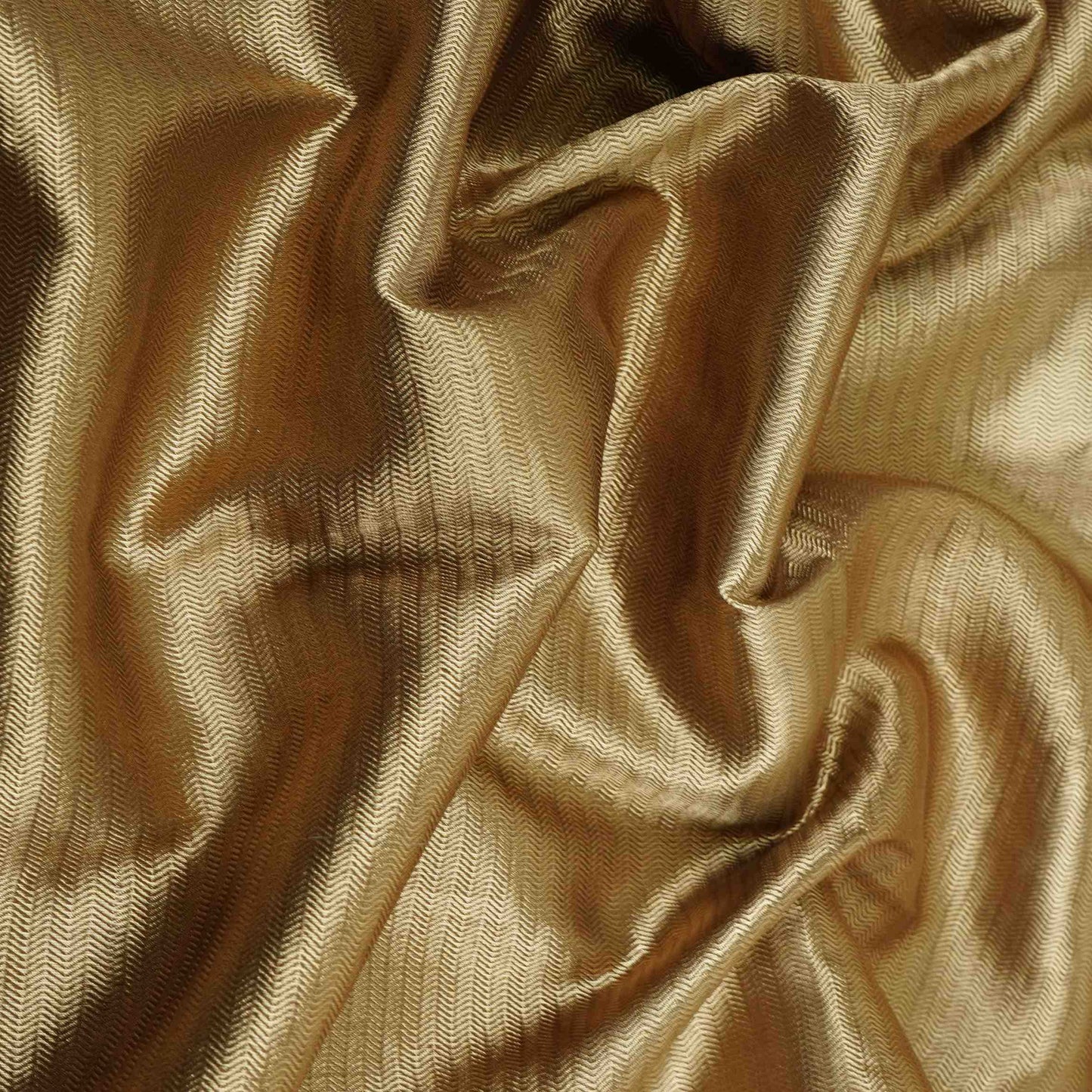 Light Bronze Chevron Weave Tissue Fabric CW-32530
