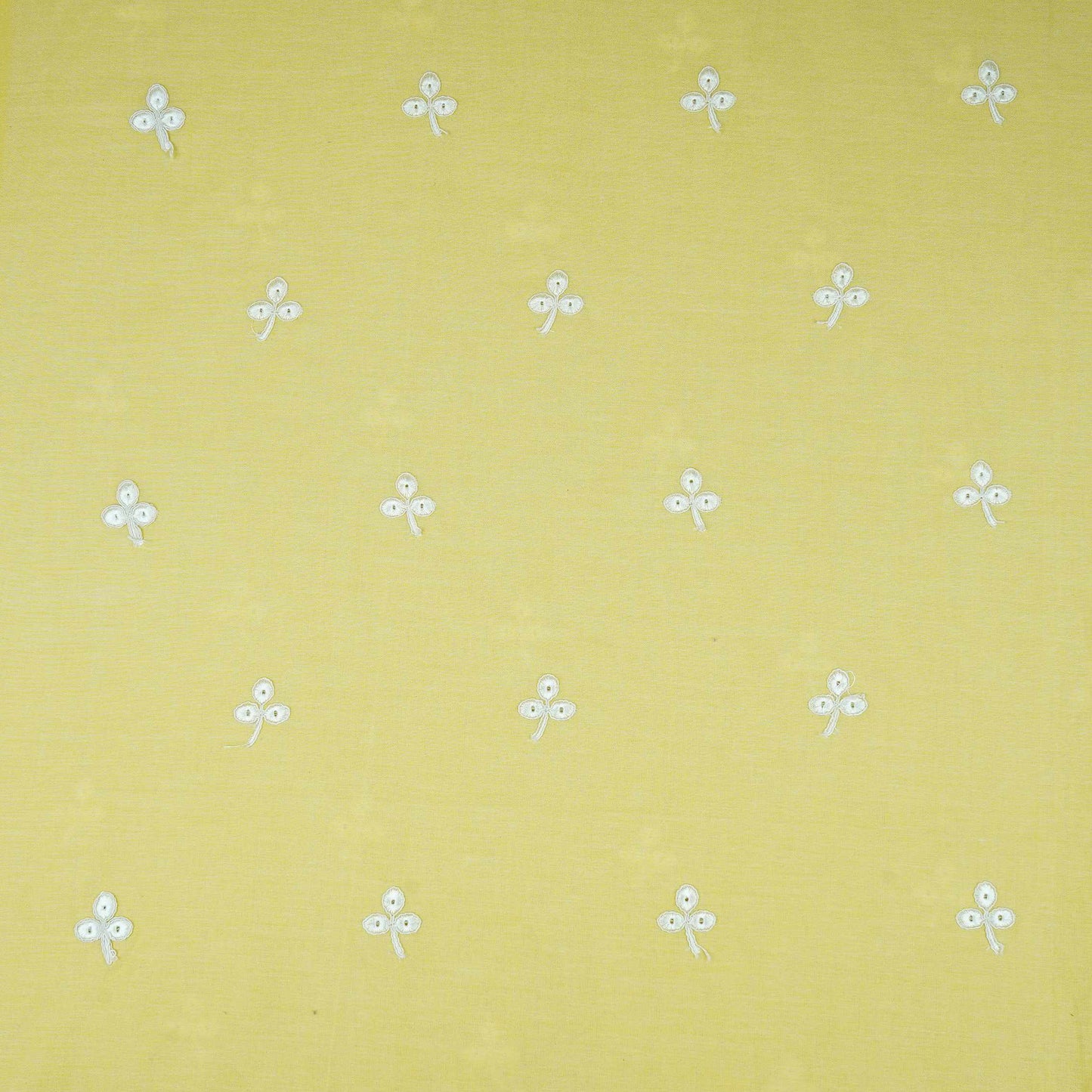 Yellow Floral Embroidery South Cotton Fabric ZA-30591