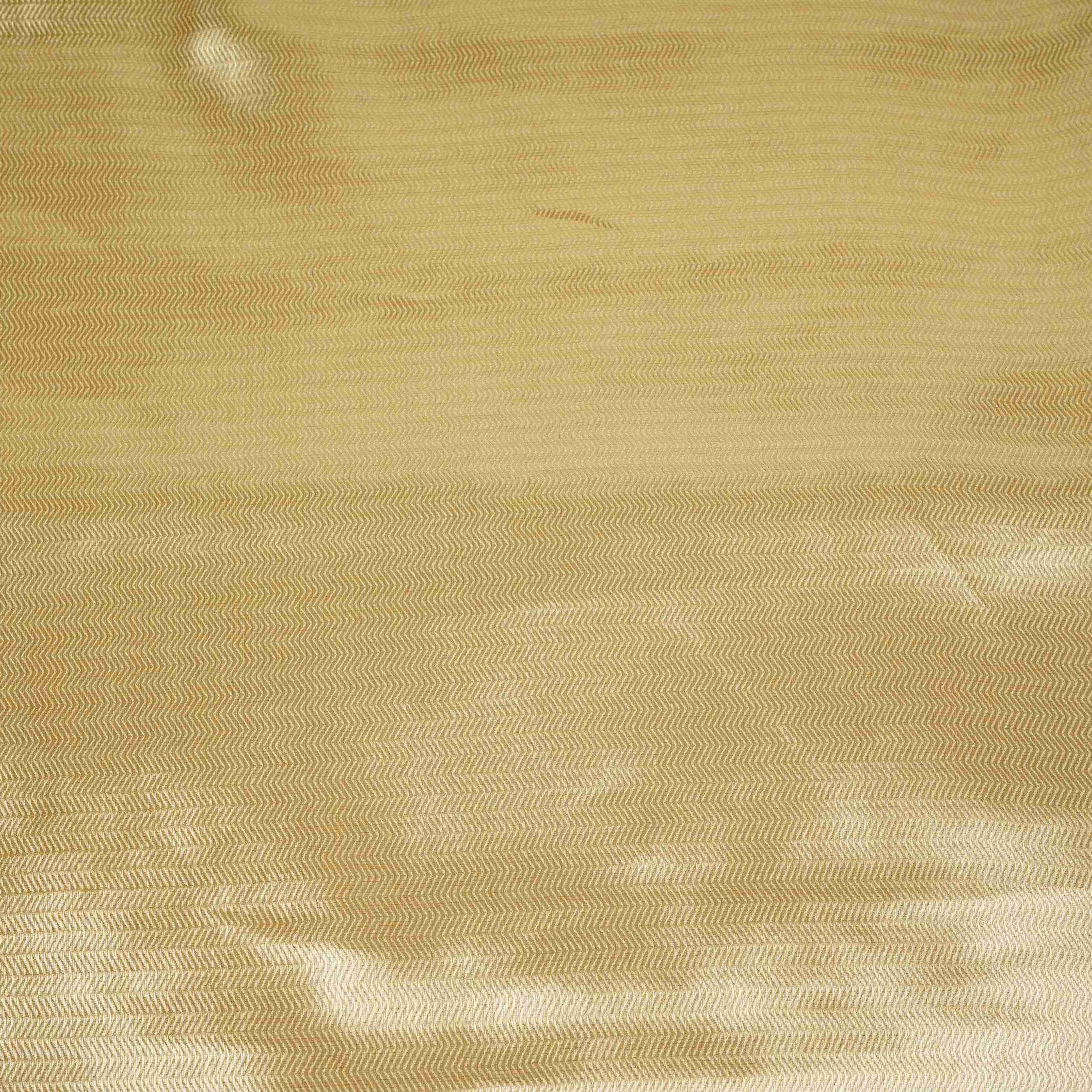 Light Gold Chevron Weave Tissue Fabric CW-32527