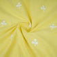 Yellow Floral Embroidery South Cotton Fabric ZA-30591
