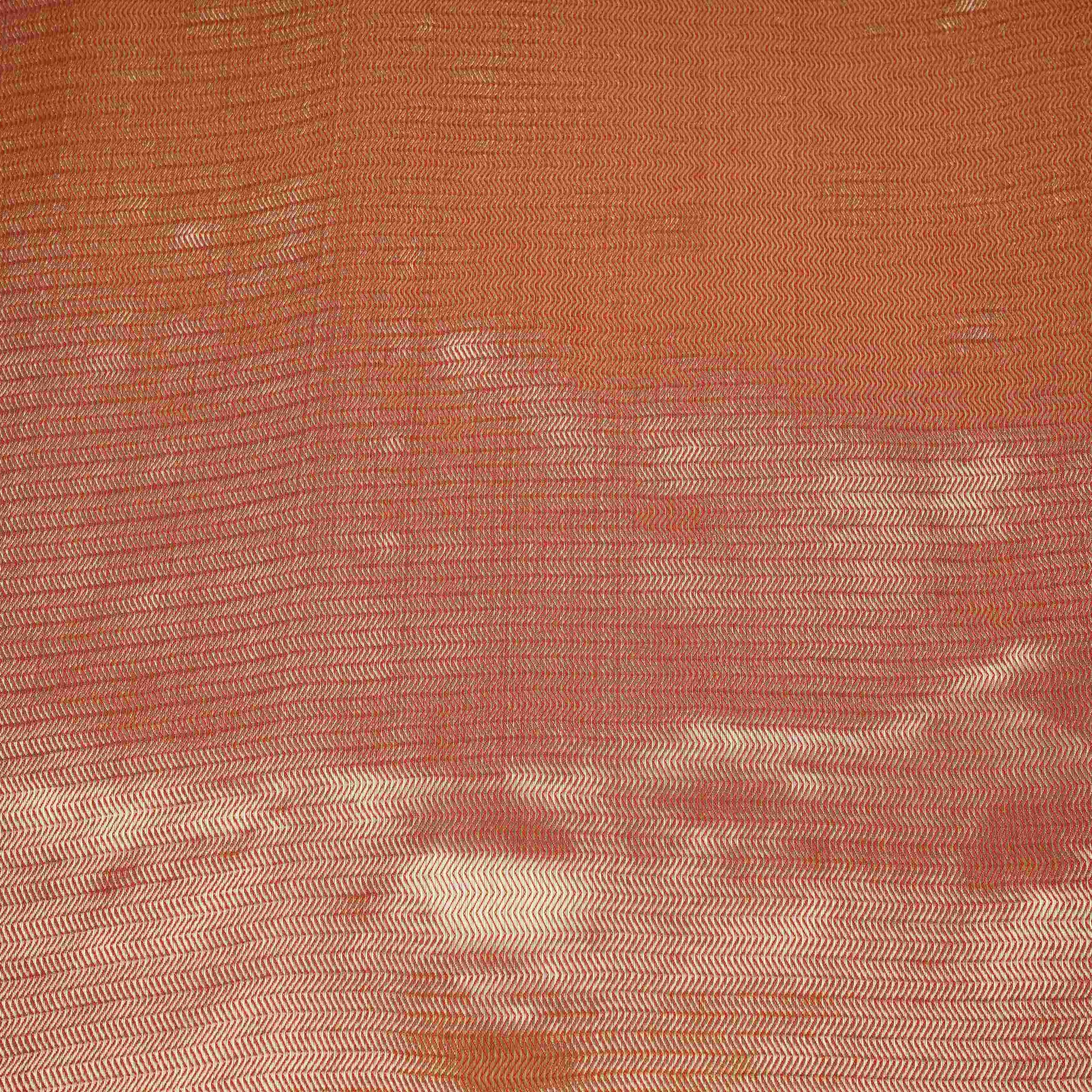 Rose Gold Chevron Weave Tissue Fabric CW-32526