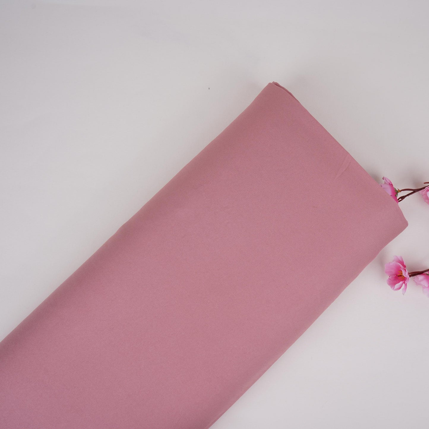 Pink Solid Thin Denim Fabric PDM-30575