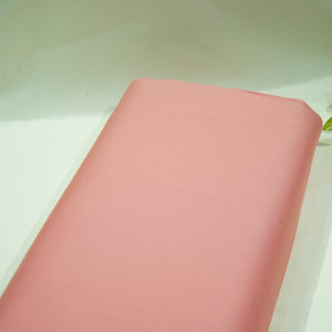 Coral Pink Solid Cotton Satin Fabric 7409