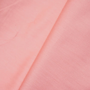 Coral Pink Solid Cotton Satin Fabric 7409