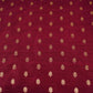 Maroon With Golden Buti Raw Silk Fabric CW-32512