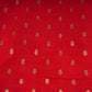 Red With Golden Buti Raw Silk Fabric CW-32514