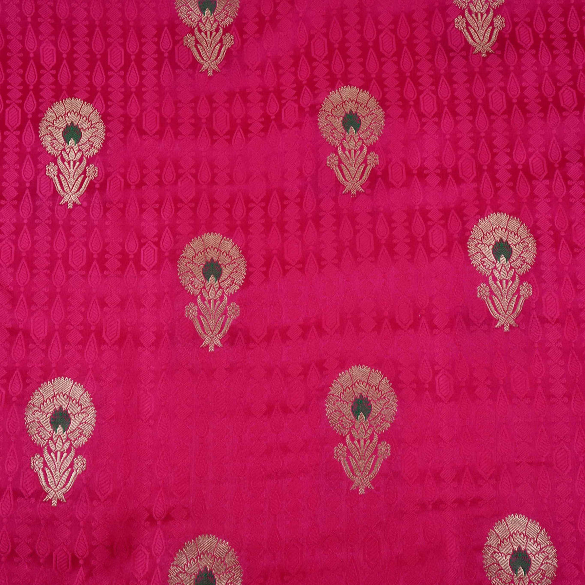 Pink Floral Buta Meena Zari Brocade Fabric HMS-35016