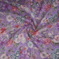 Lavender Floral Print Cotton Linen Fabric RT-30963