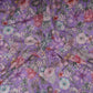 Lavender Floral Print Cotton Linen Fabric RT-30963
